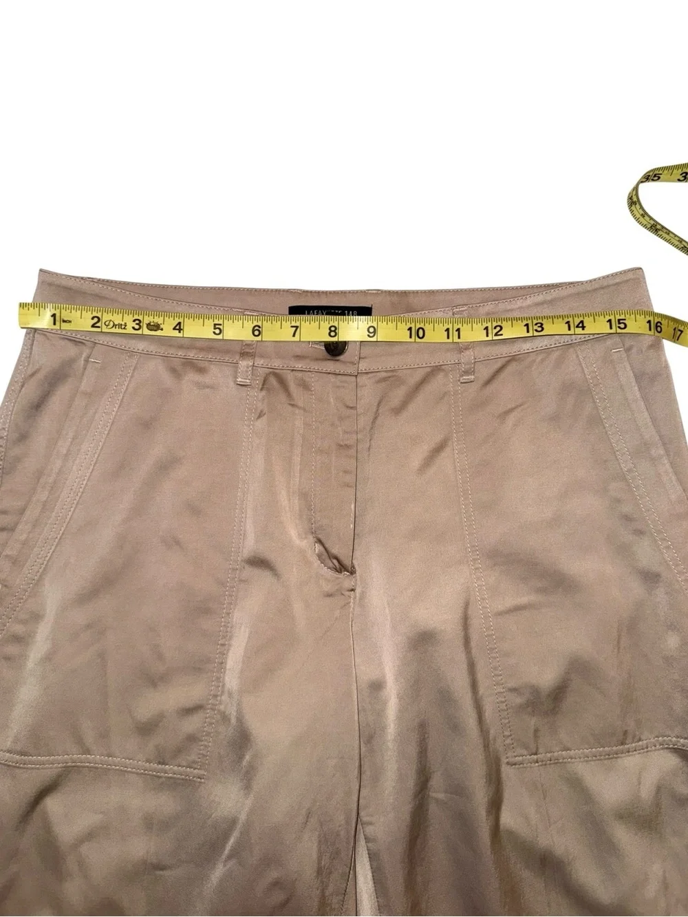 Lafayette 148 New York Women’s Straight Leg Pants Sz 6 Viscose Blend Satin-like